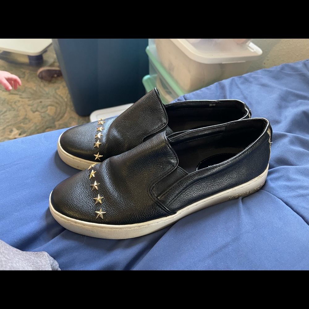 Black leather Michael Kors womens size 7 shoes